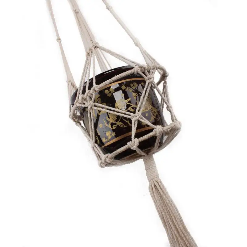 Домашняя Подвеска для растений из макраме помещений и улицы ручная вязка