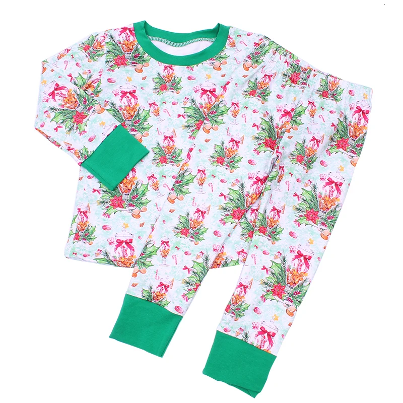 2-8Y Christmas Boy Pajamas Toddler Girls Christmas Pjs Kids Winter Clothes Baby Boys Sleepwear Xmas Grinch Pajamas Set