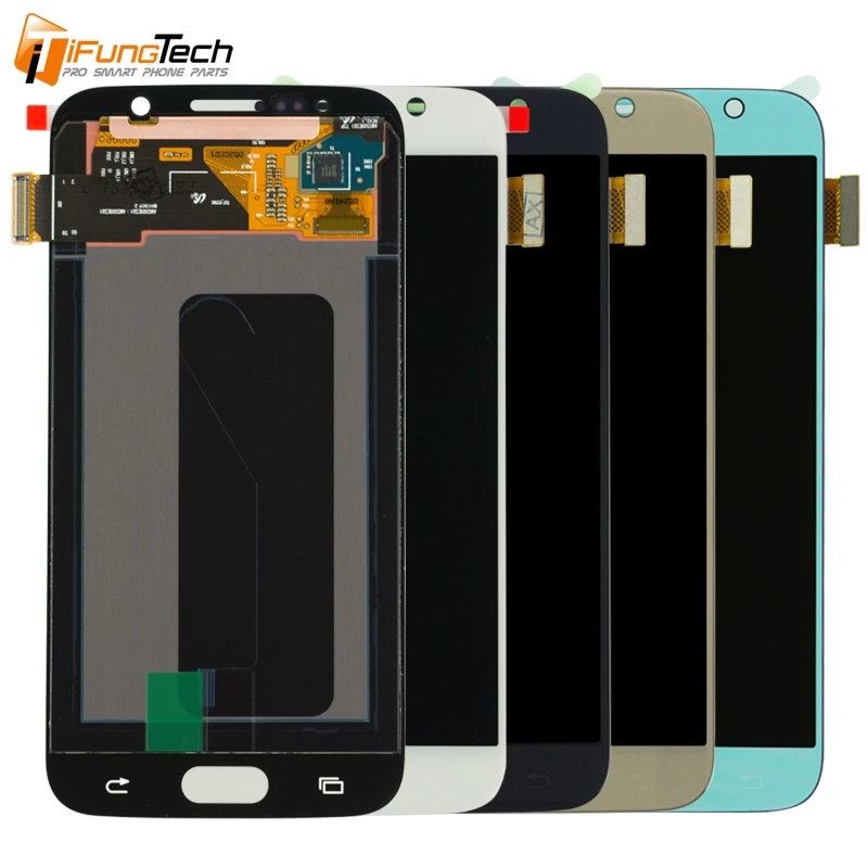 ЖК дисплей Super Amoled для Samsung Galaxy S6 с сенсорным экраном и дигитайзером в сборе