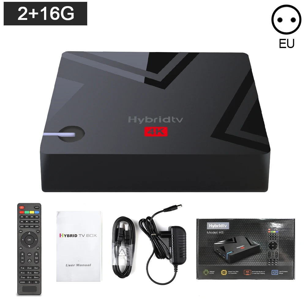 K5 Amlogic S905X3 Smart TV Box Dual WIFI DDR3 2GB/16GB 4K HD Android 9.0 4K Media Player Set Top BOX Smart Tv Box With Wifi