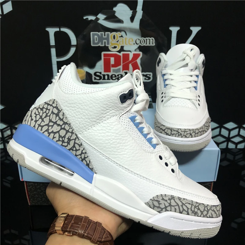 

Top Quality 2020 New Retro 3 Black Cement Men Women Basketball Shoes Fire Red UNC Men Trainers Designer Sports Sneakers