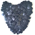 Пластиковые пуговицы, черные украшения для обуви сделай сам, 100 шт.