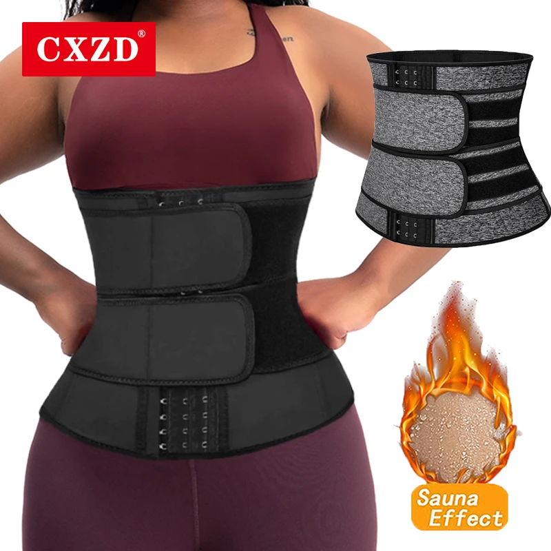 

CXZD New Waist Trainer Corset for Women Slimming Body Shaper Weight Loss Belly Girdle Fat Burning Three-Breasted Waist Trimmer