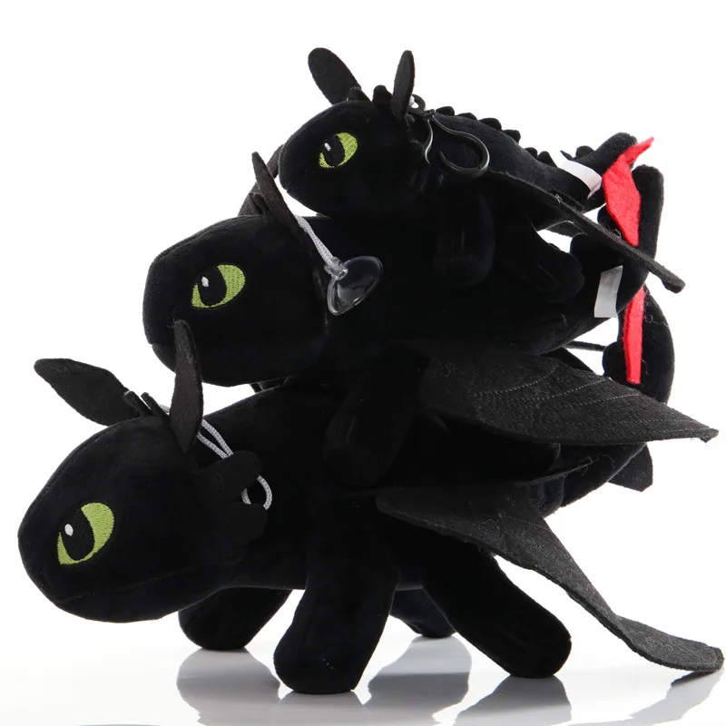20-50 см поезд ваш Дракон аниме мультфильм черный/белый Беззубик ночная фурия