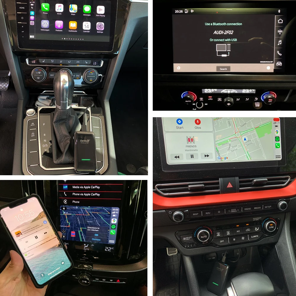 Carlinkit 3 0 Новинка 2021 аксессуары беспроводной адаптер CarPlay для Peugeot 308 508 301 3008