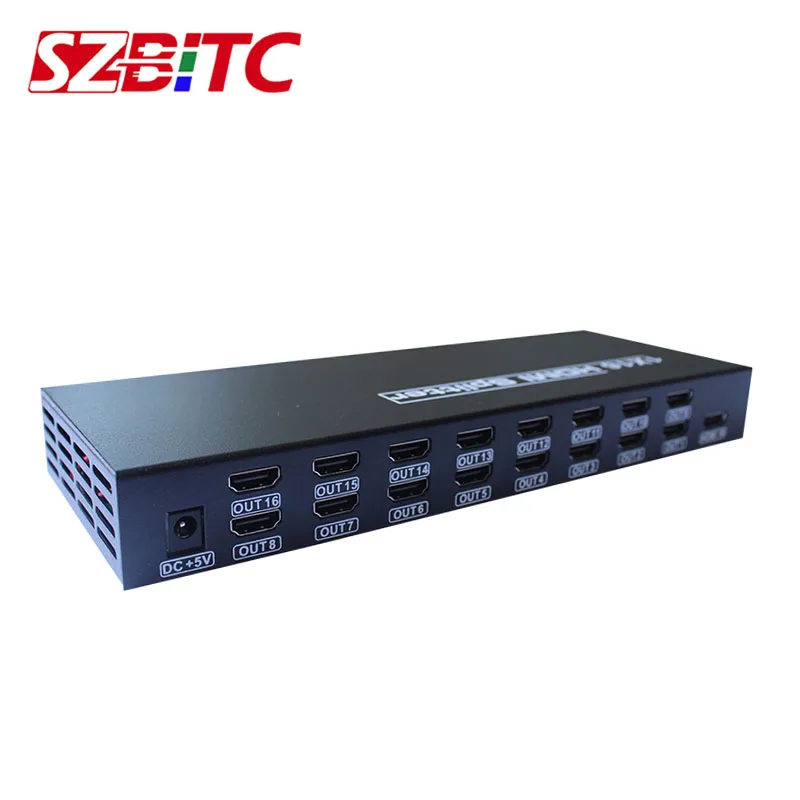 Разветвитель SZBITC HDMI 1X16 4K2K 1 в 16 Выход видео-распределитель усилитель двойной