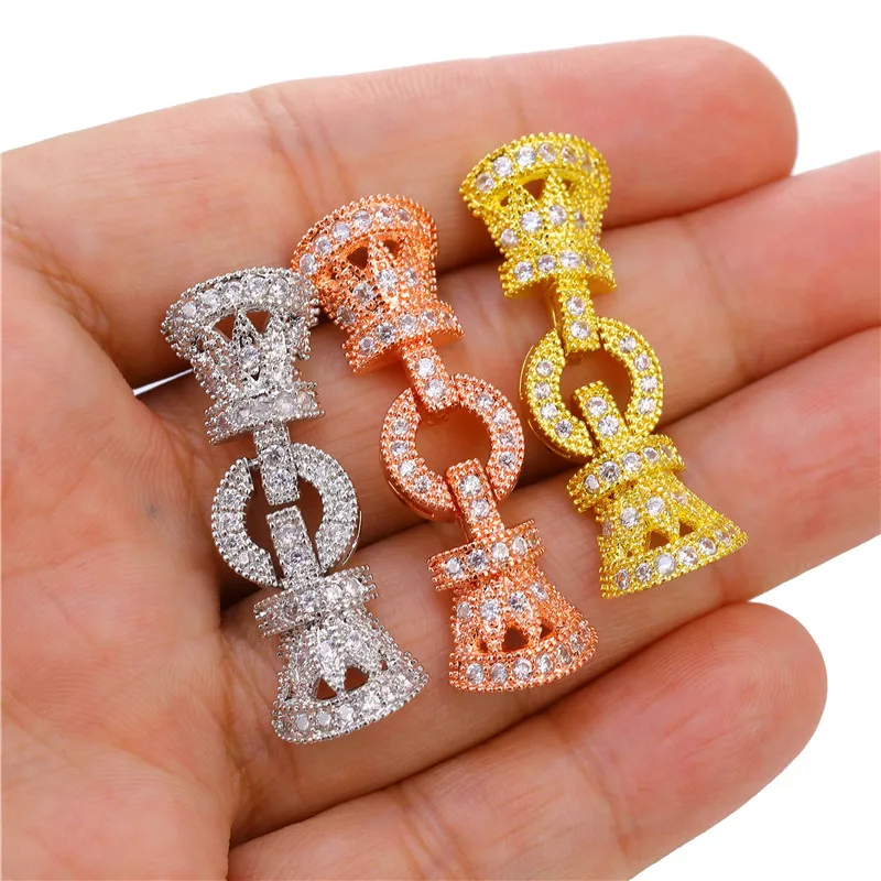 

Juya DIY Handmade Lock Supplies Fastener Connector Closure Clasps Accessories For Natural Stone Pearls Needlework Jewelry Making