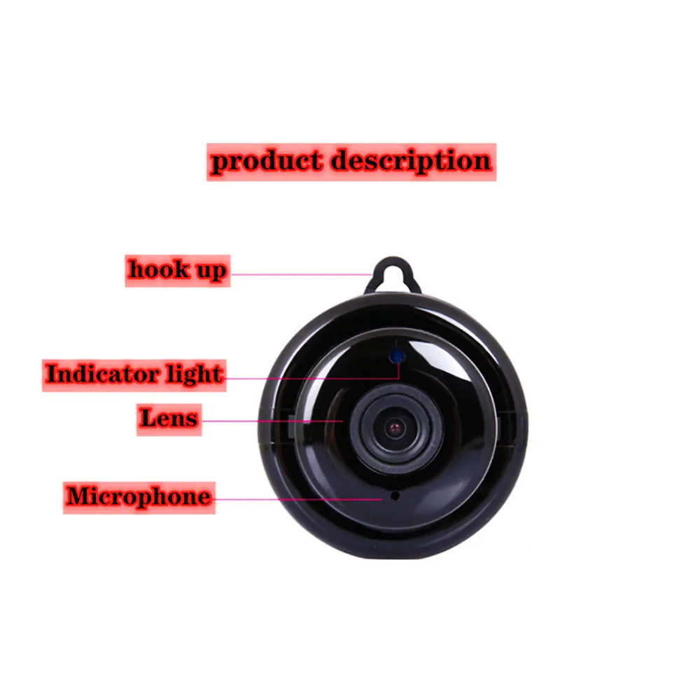 Беспроводная сетевая камера 1080P HD инфракрасное ночное видение широкоугольный