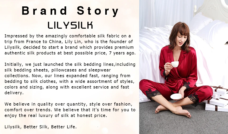 LilySilk шелковые пижамы с шортами с длинным рукавом рубашка набор женщин пижамы 19 Momme Домашняя одежда Распродажа