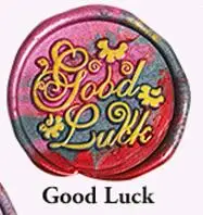 good luck Слова благословения сургучная печать с металлическим наконечником с фактурой без ручки, для скрапбукинга, для воска медь штамп, Лига DIY подарок Древняя печать штамп высокое качество - Цвет: good luck