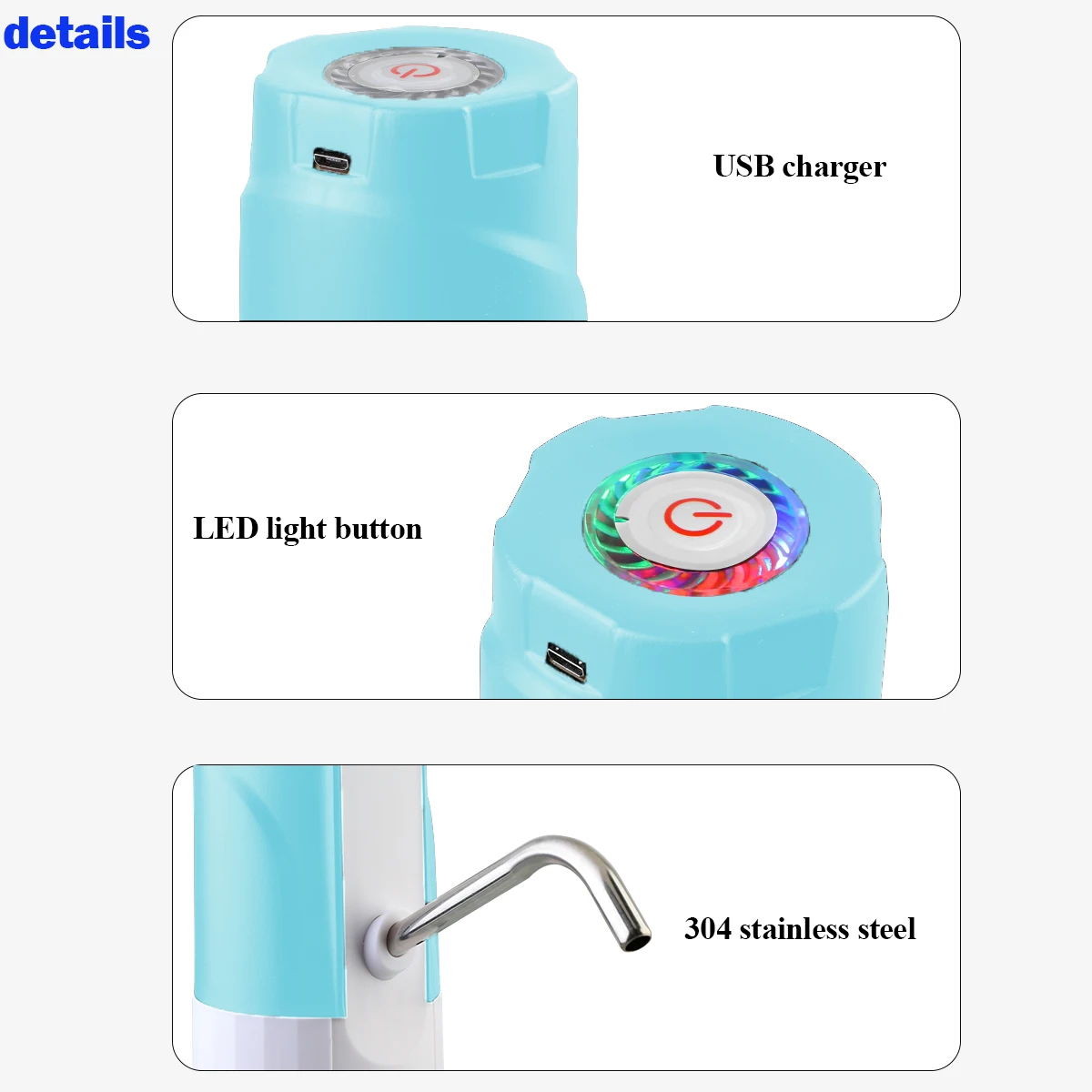 Бытовой автоматический Электрический водяной насос Кнопка диспенсер галлон