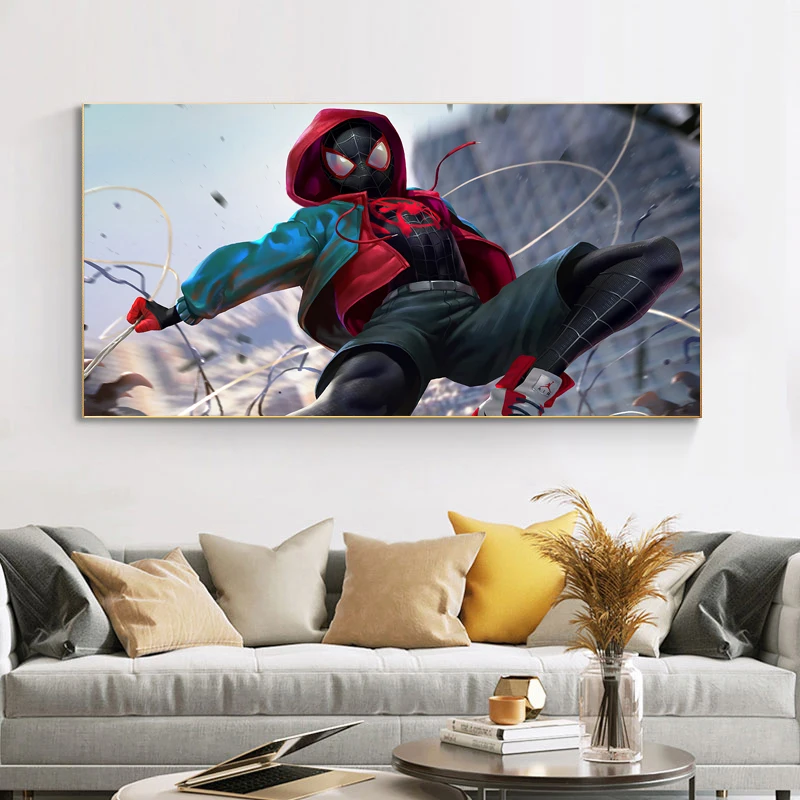 

Marvel Superhero Canvas Painting Spiderman Character Poster Prints Wall Art Pictures for Living Room Nordic Home Decor Cuadros