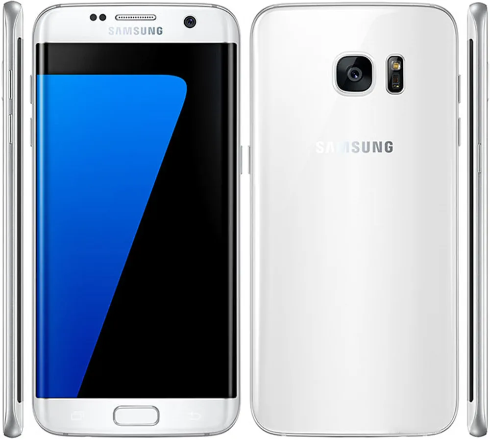 White Разблокированный телефон samsung Galaxy S7 edge G935F LTE Восьмиядерный 5," 4 Гб ОЗУ 32 Гб ПЗУ NFC Exynos - Color: White