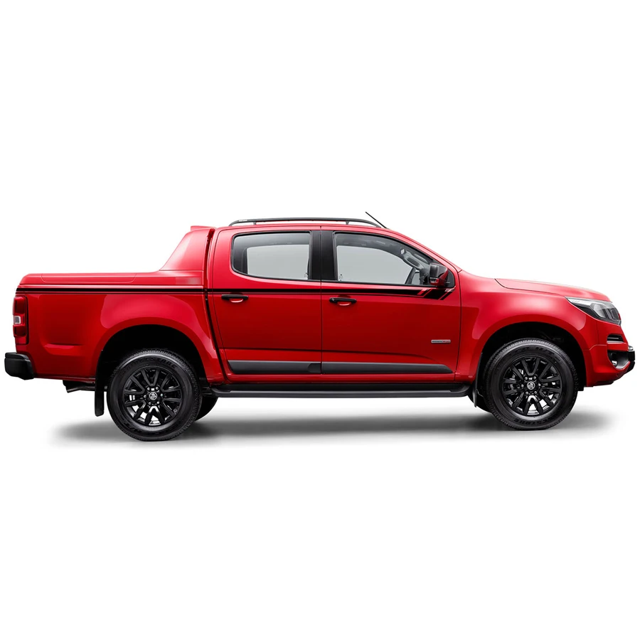 free shipping 2pcs stripe pickup cool car graphic Vinyl sticker fit for Chevrolet/Holden colorado 2012