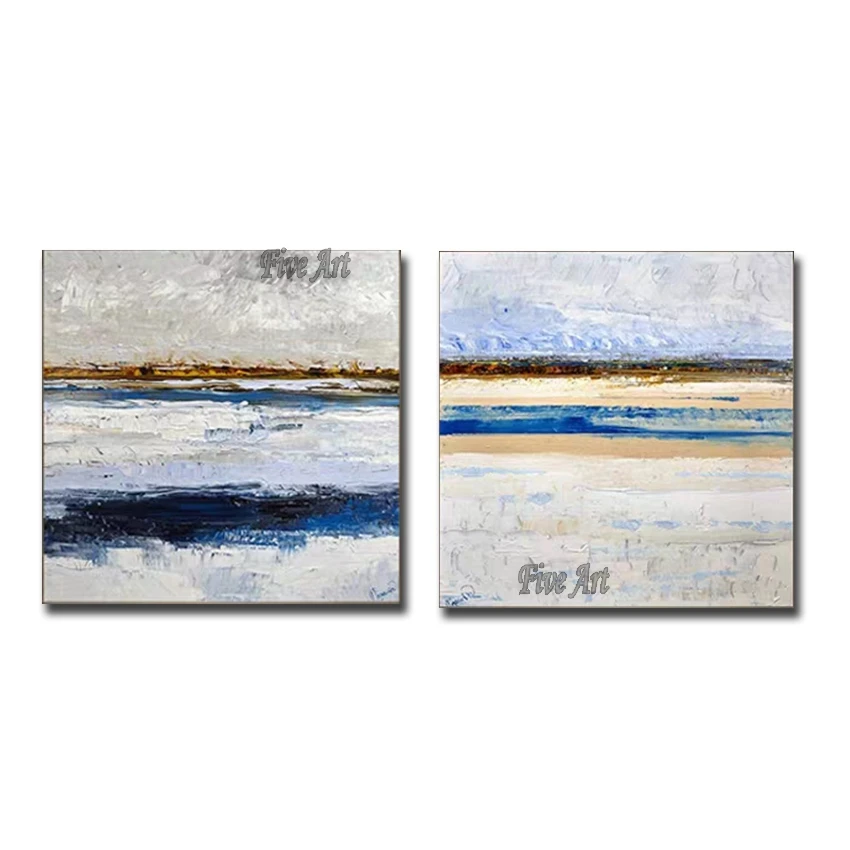 

Abstract 2PCS Oil Painting Texture Canvas Painting Home Decor Wall Art Unframed 2 Panels Canvas Art Unframed Hot Selling Pieces