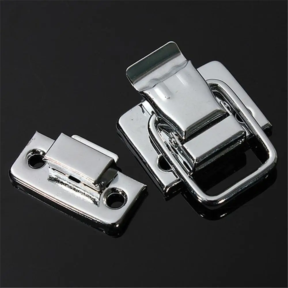 2pcs Silver Fastener Toggle Latch Catch Chest Case Suitcase Boxes Chests Trunk Lock | Обустройство дома