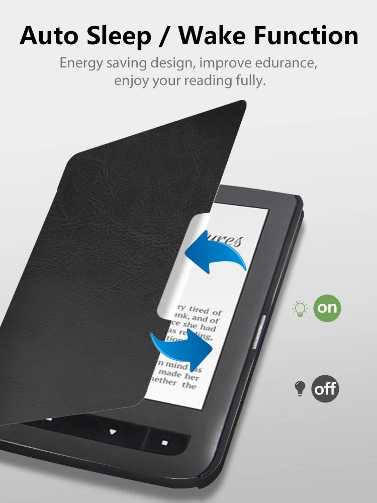 Чехол из искусственной кожи для pocketbook 641 aqua 2 для pocketbook aqua ereader+ Бесплатный подарок