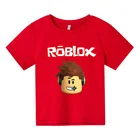 2021 летняя футболка Robloxing для мальчиков и девочек с героями мультфильмов, уличная одежда, детская одежда, смешные футболки с круглым вырезом