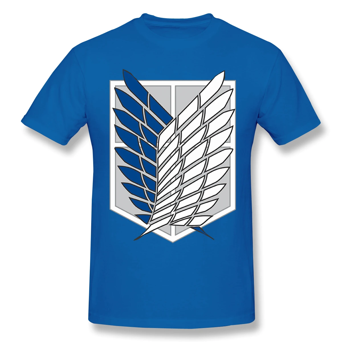 

Men attack on titan japanese anime Black T-Shirt Attack On Titan Pure Cotton Tees Harajuku TShirt