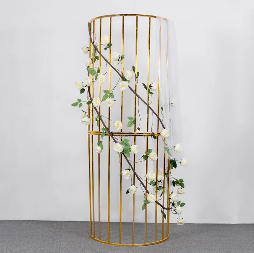 

Wedding props, wrought iron lines, semicircle screens, arches, road leads, shelves, wedding stage background decoration ornament