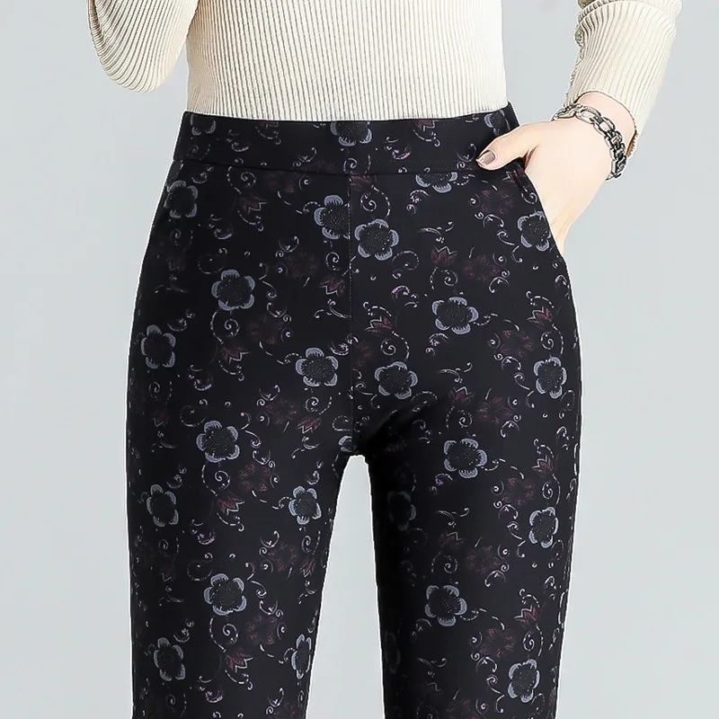 High Rise Leggings Winter Cashmere Women Fashion Punk Rave Leggins