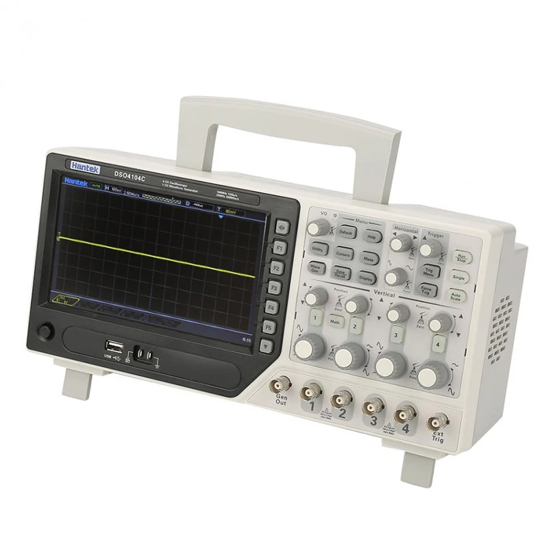 Цифровой осциллограф Hantek DSO4104C 4CH 100 MHz 1GSa/s + 1CH генератор сигналов с функцией Arbitary |