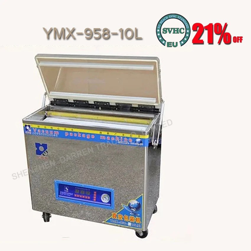 

1pc New Double seal 1.8L*3pc Vacuum pump Vacuum Packaging Machine YMX-958-10L /food vacuum sealing machine