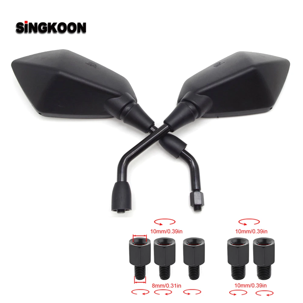 Универсальные Мотоциклетные аксессуары зеркала 10 мм боковые заднего вида для