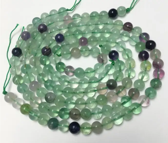 AAA 8mm Natural Rainbow Fluorite Round Loose Beads Stone Strand 15.5'' | Украшения и аксессуары