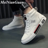 comfort winter sneakers for men platforms fashion shoes keep warm plush mens casual shoes high top lace up man tennis 2021 z9