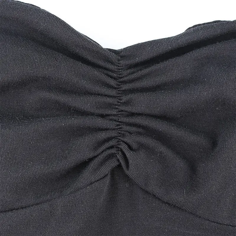 

Sukibandra Summer Vintage A Line Sleeveless Black Spaghetti Strap Dress Elegant Women High Split Party Sexy Backless Midi Dress