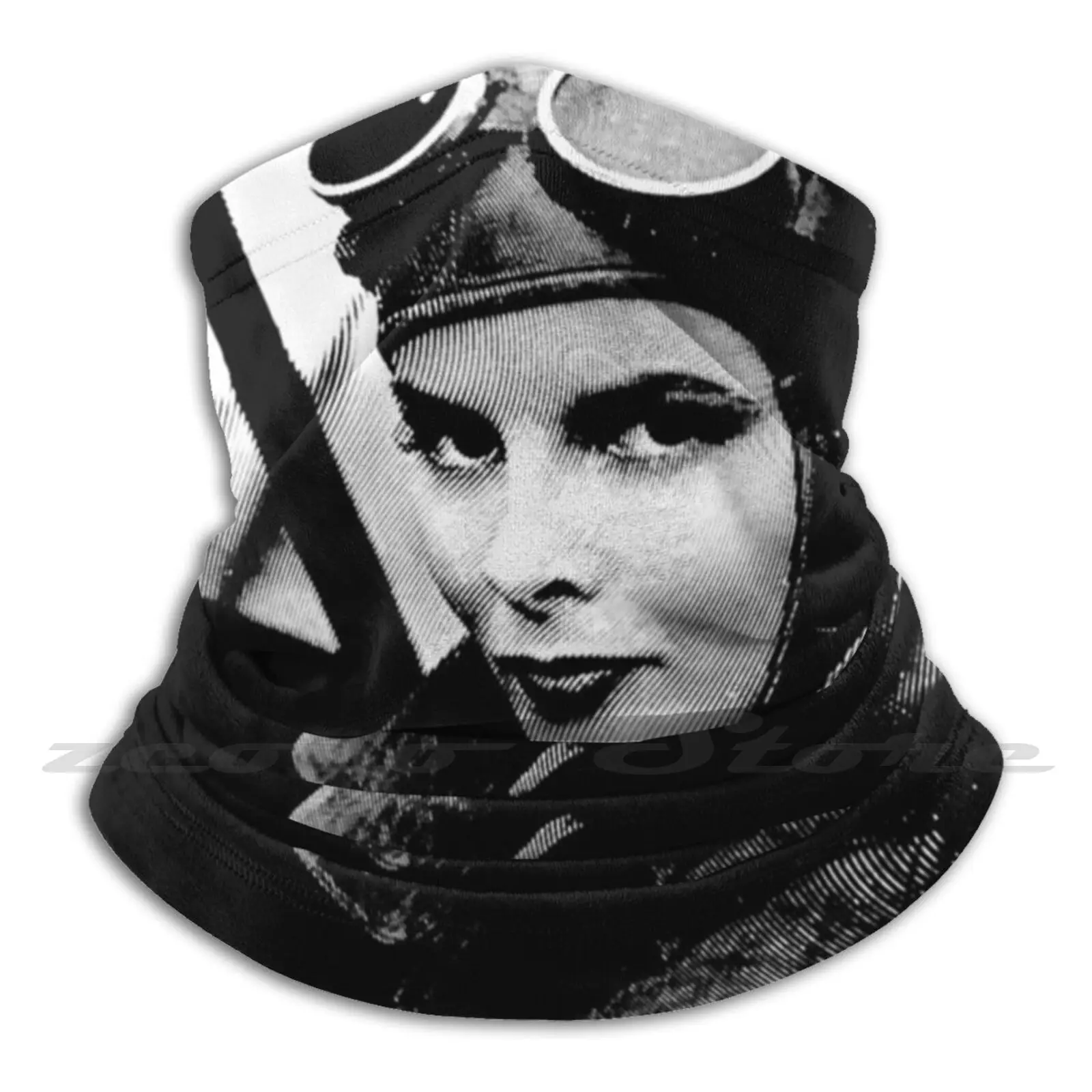 Трикотажная шапка Katharine Hepburn черно-белая для взрослых и детей