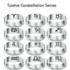 Женское регулируемое металлическое кольцо со знаками Зодиака