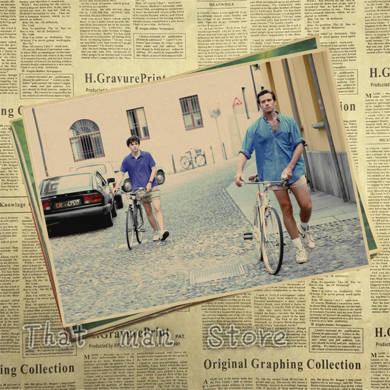 New call me by your name Vintage Posters For Home/Bar/Living Decor kraft Paper high quality poster wall sticker | Дом и сад