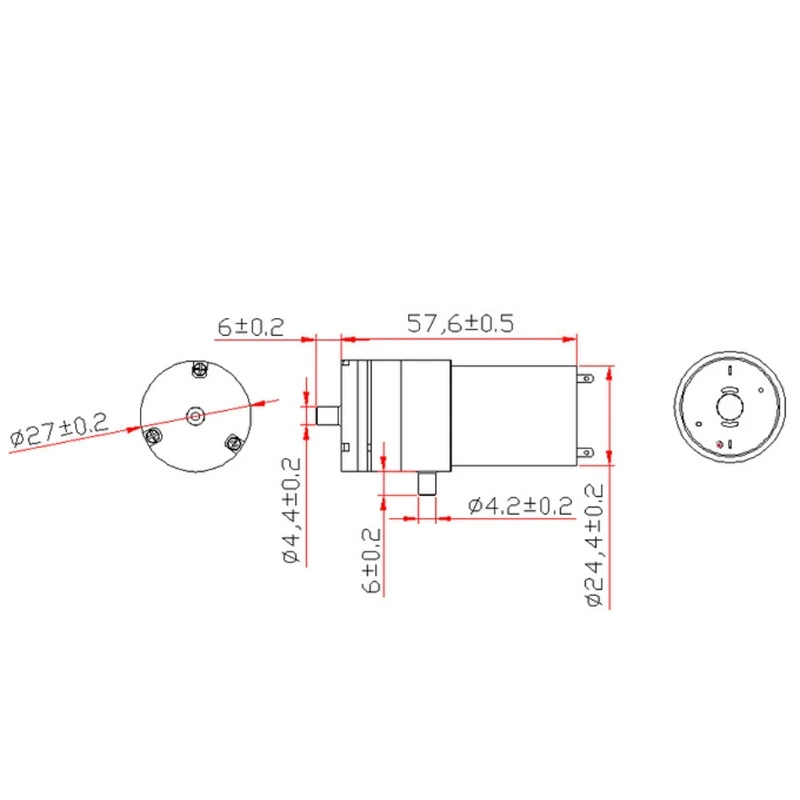 

2x DC 3V-6V 5V 370 Motor Micro Mini Air Pump Vacuum For Aquarium Tank Oxygen