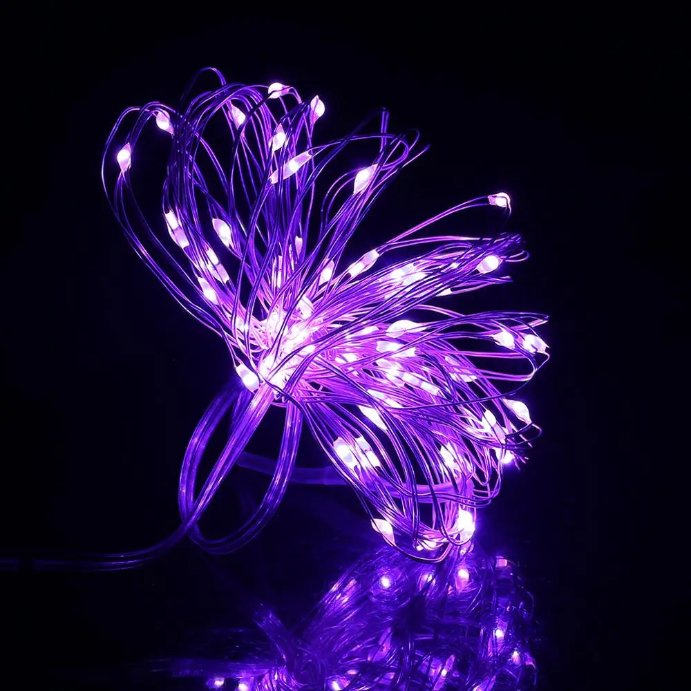 

30 LED Silver Wire String Light Fairy Lamp Festivals Decorative Light 3AA Battery Box With 8 Function Remote Control