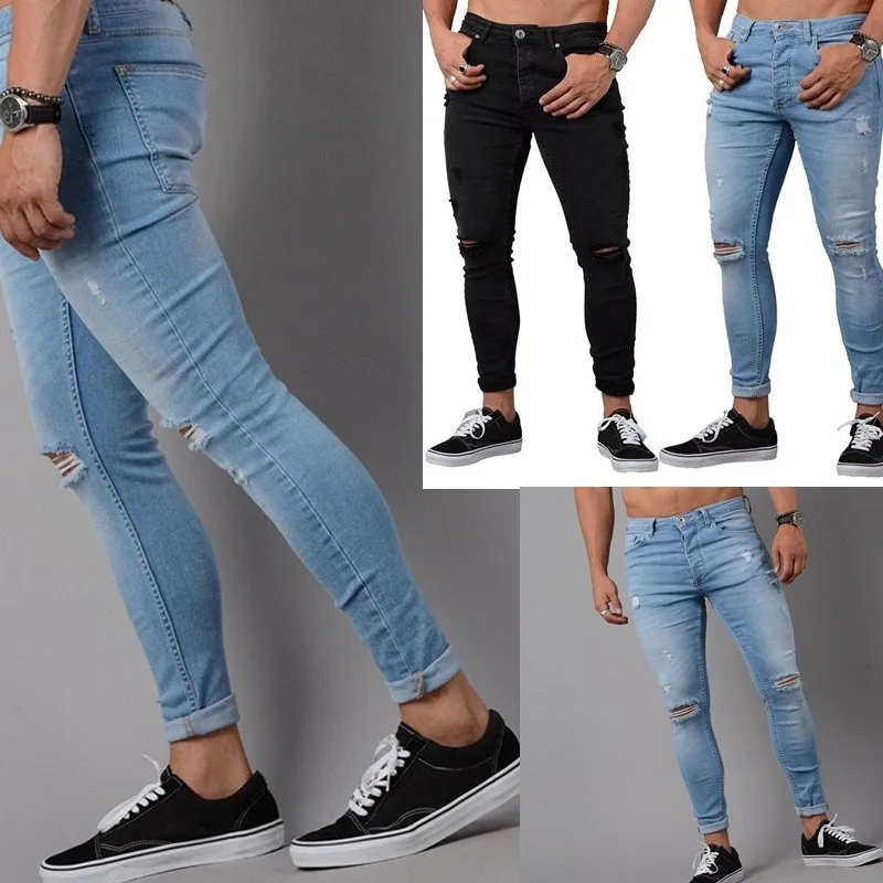 2019 новые мужские обтягивающие джинсы стретчевые Homme MoneRffi мужской Повседневное