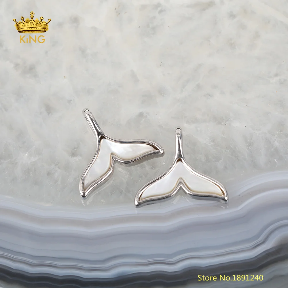 Silver White Shell 5 шт Абалон ракушка, розовая ракушка, белая ракушка Подвески для изготовления ювелирных изделий, натуральная ракушка рыбий хвост подвески DIY ракушка принадлежности для сережек - Окраска металла: Silver White Shell