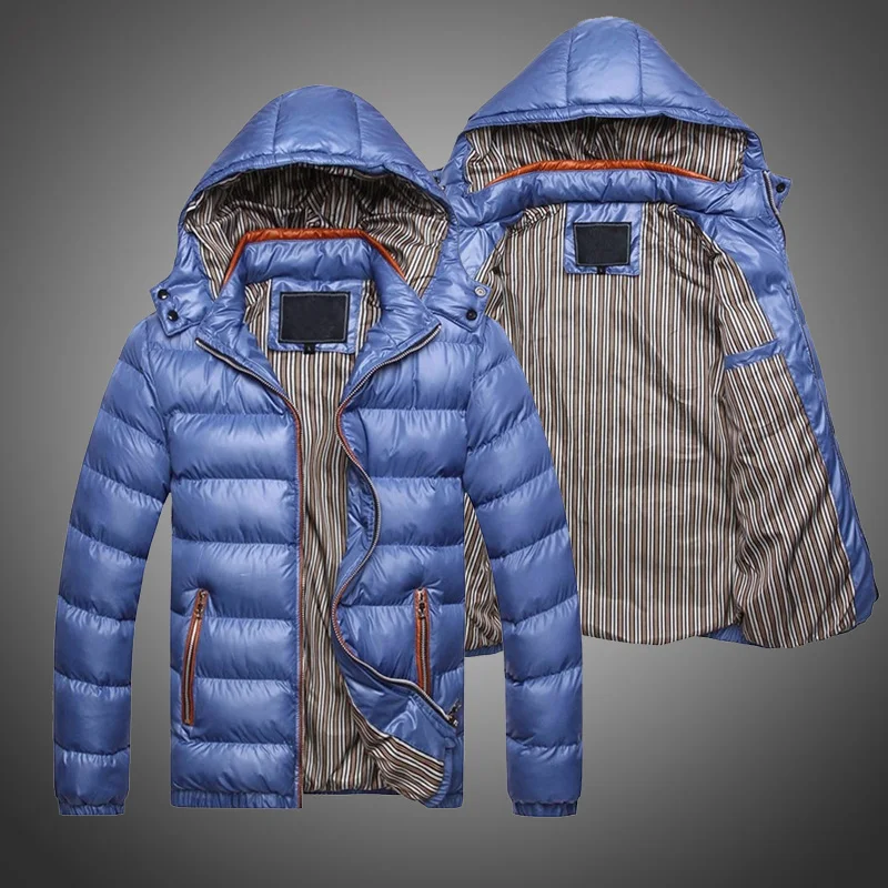 Зимняя мужская куртка модная 2019 хлопковая теплая Толстая парка повседневная