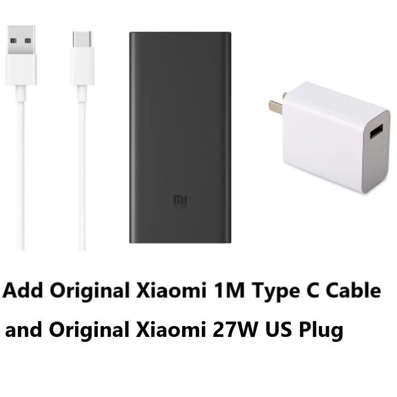 Set 2 Xiao mi беспроводной внешний аккумулятор 10000 мач PLM11ZM usb type C mi внешний аккумулятор 10000 Qi быстрое беспроводное зарядное устройство портативная зарядка повербанк - Цвет: Set 2