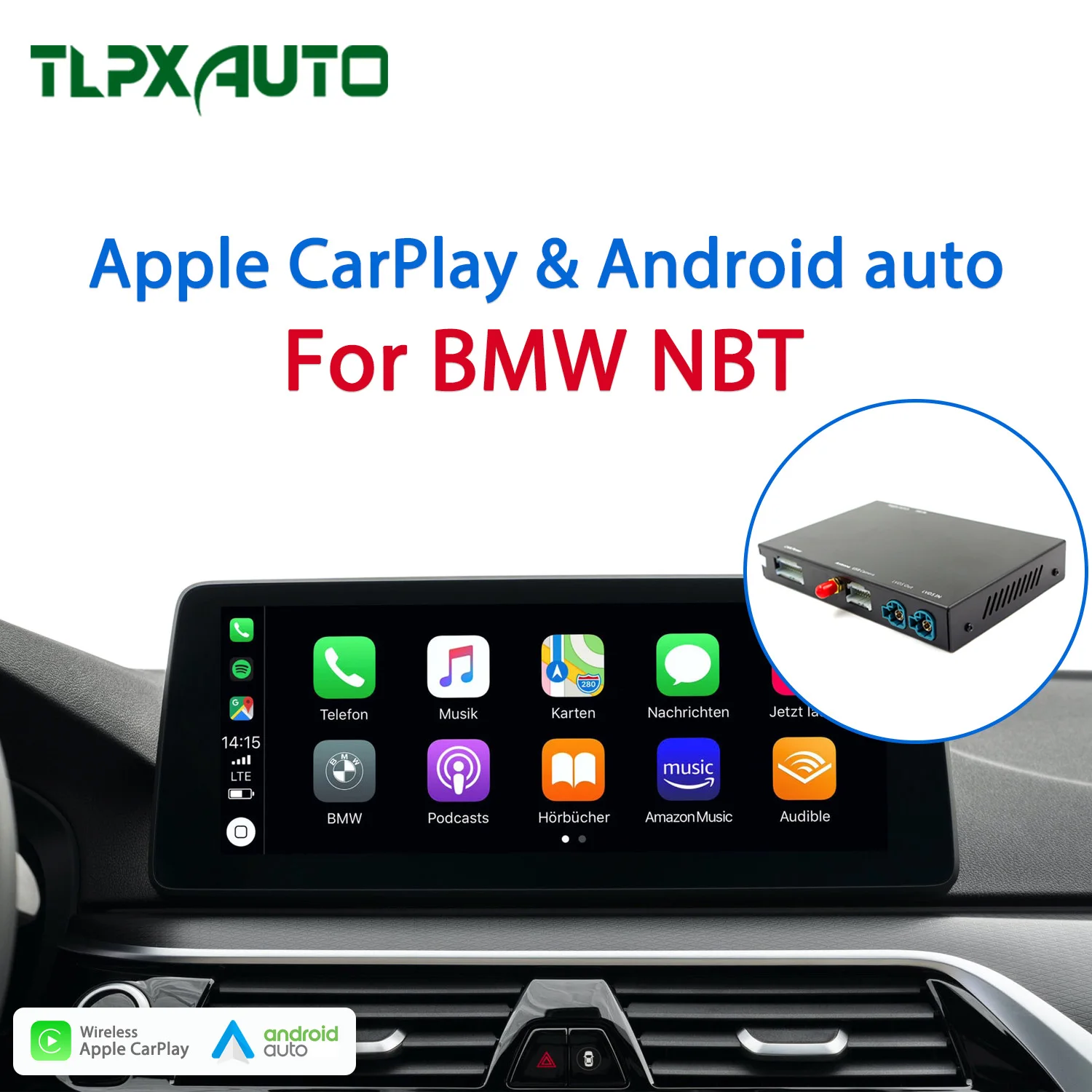 Автомобильный беспроводной активатор Carplay Android автомобильный интерфейсный бокс