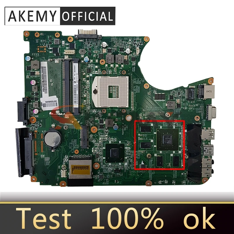 

AKEMY A000080820 For Toshiba Satellite L750 L755 GT525M Notebook Mainboard DABLBDMB8E0 HM65 N12P-LP-A1 DDR3 Laptop Motherboard