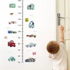 Мультяшная диаграмма роста, измерение высоты, наклейки на стену автомобиля, украшение детской комнаты, самодельные наклейки для автомобиля, дома, Mual Art, детский подарок