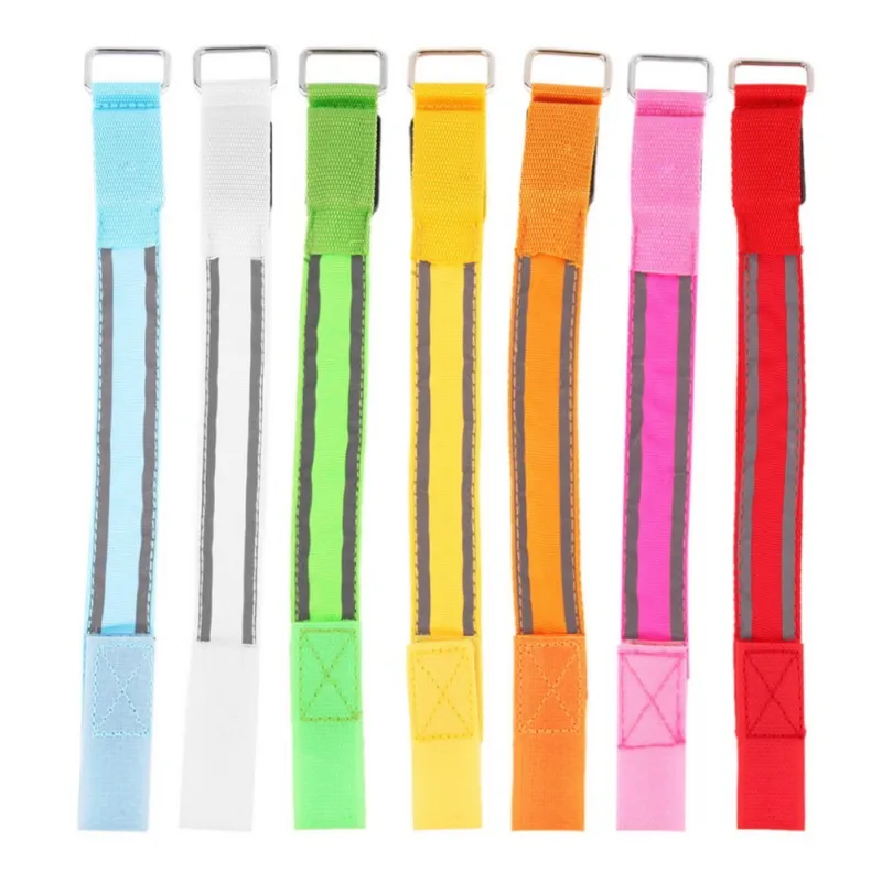 

Reflective Safe Armband LED Adjustable Nylon Arm Warning Lighting Belt Strap Night Running Safety Accessory