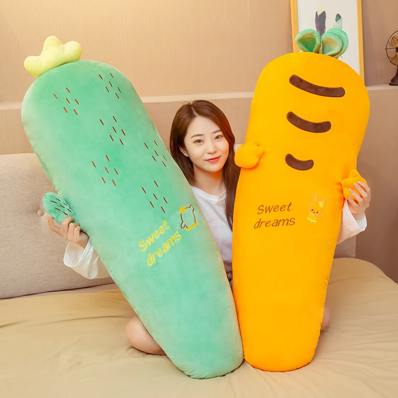 80 130 см длинные фрукты плюшевая подушка фаршированный овощ клубника морковь
