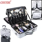 Чехол для косметики Женский, кожаный, с кисточками