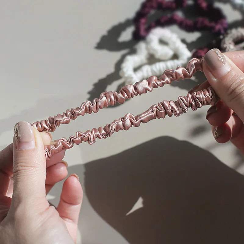 100% чистые шелковые резинки в комплекте роскошные для волос конского хвоста