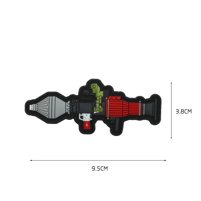 3D пластырь из ПВХ в форме пистолета застежка-крючок пластыри боевые резиновые