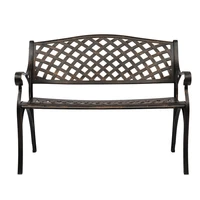%e3%80%90usa ready stock%e3%80%91outdoor cast aluminum bench with mesh backrest seat surface beautifully designed