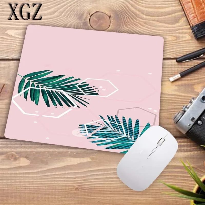 Продвижение XGZ Золотые Мраморные цветы зеленые листья игровые коврики резиновая